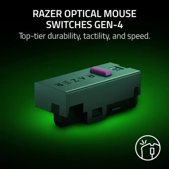 Razer DeathAdder V4 Pro Wired Gaming Mouse White (Razer Renewed)