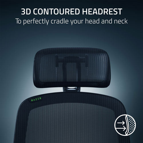 Razer Fujin Pro Ergonomic Gaming Chair - Black (Razer Renewed)