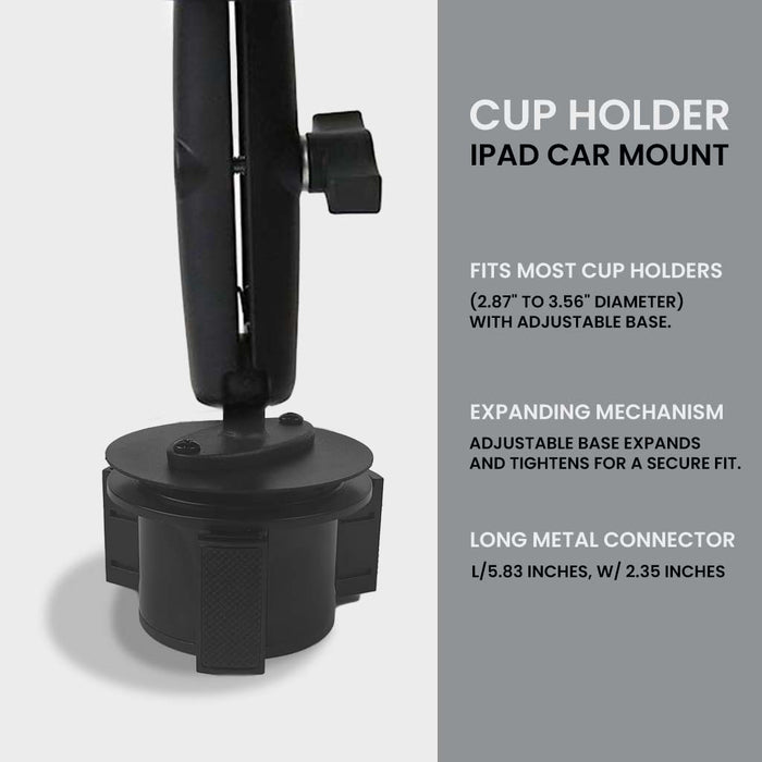 Mighty Mount™  Heavy Duty Cup Holder Mount for Phone, Tablet, iPad