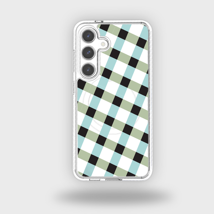 Lattice Design Clear Case - Dark