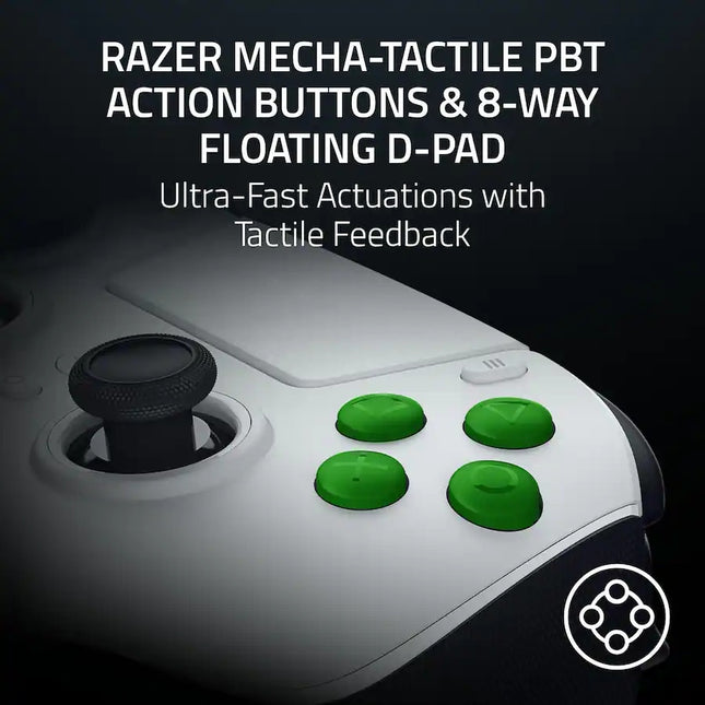 Razer Raiju V3 Pro - White Wireless Gaming Controller (Razer Renewed)