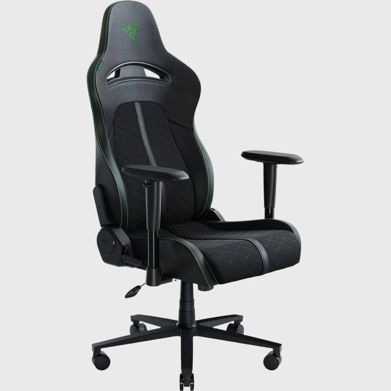 Razer Enki X - Essential Gaming Chair for Gaming Performance - Black/Green (Razer Renewed)