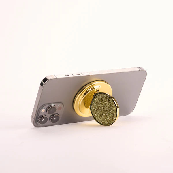 MagSafe Phone Grip Gold Sparkle - MAGHANDL O