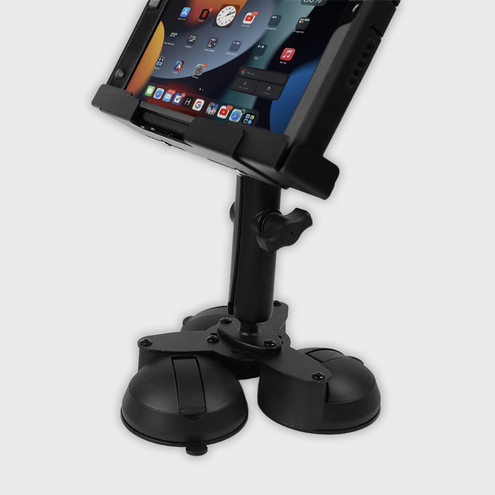 Mighty Mount® 9" to 13" Triple Suction Cup Metal Locking iPad / Tablet Holder