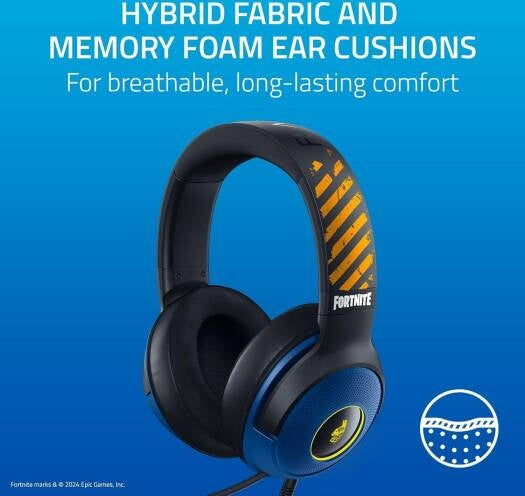 Kraken V3 X Wired USB Headset - Fortnite Edition (E-Only) (Razer Renewed)