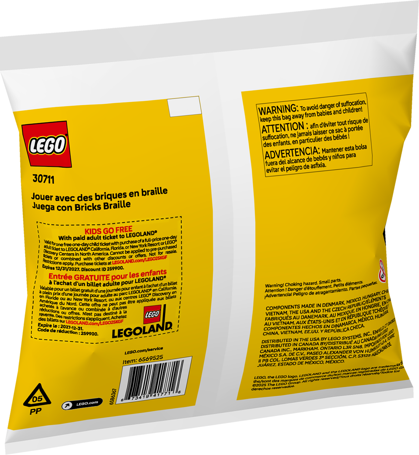 LEGO Play with Braille Bricks 30711