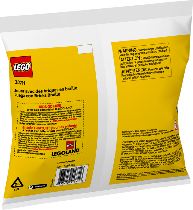 LEGO Play with Braille Bricks 30711