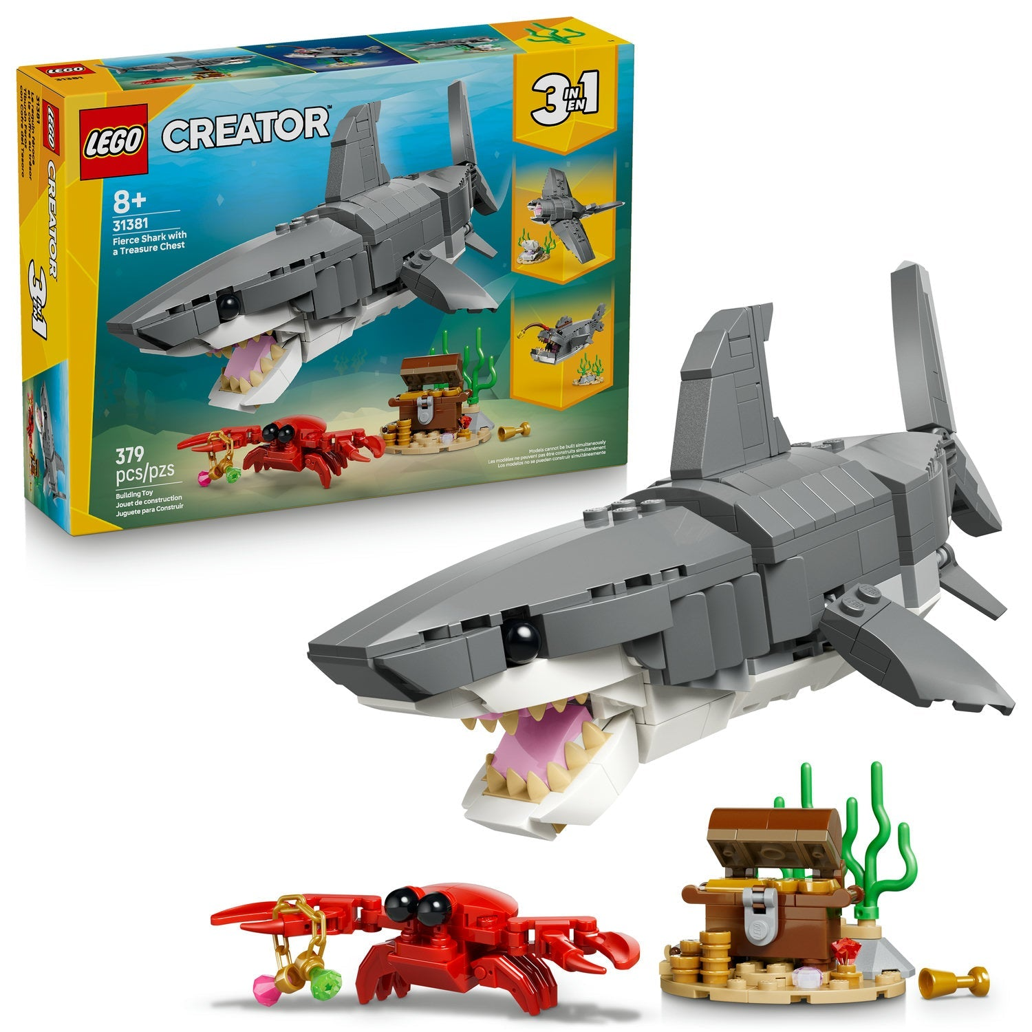 LEGO Creator - Fierce Shark with a Treasure Chest 31381