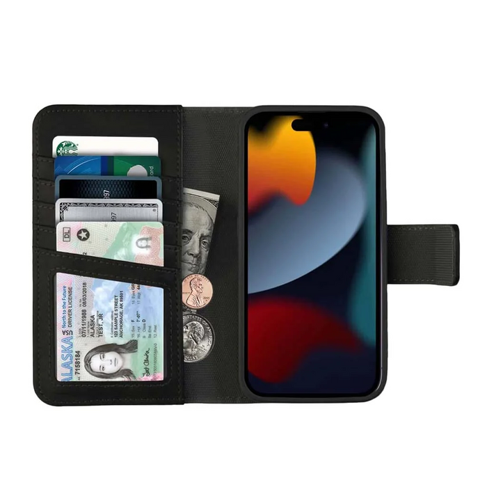 iPhone 13 Pro (5 cards) detachable wallet case (5th Ave) (BULK PACKAGING)