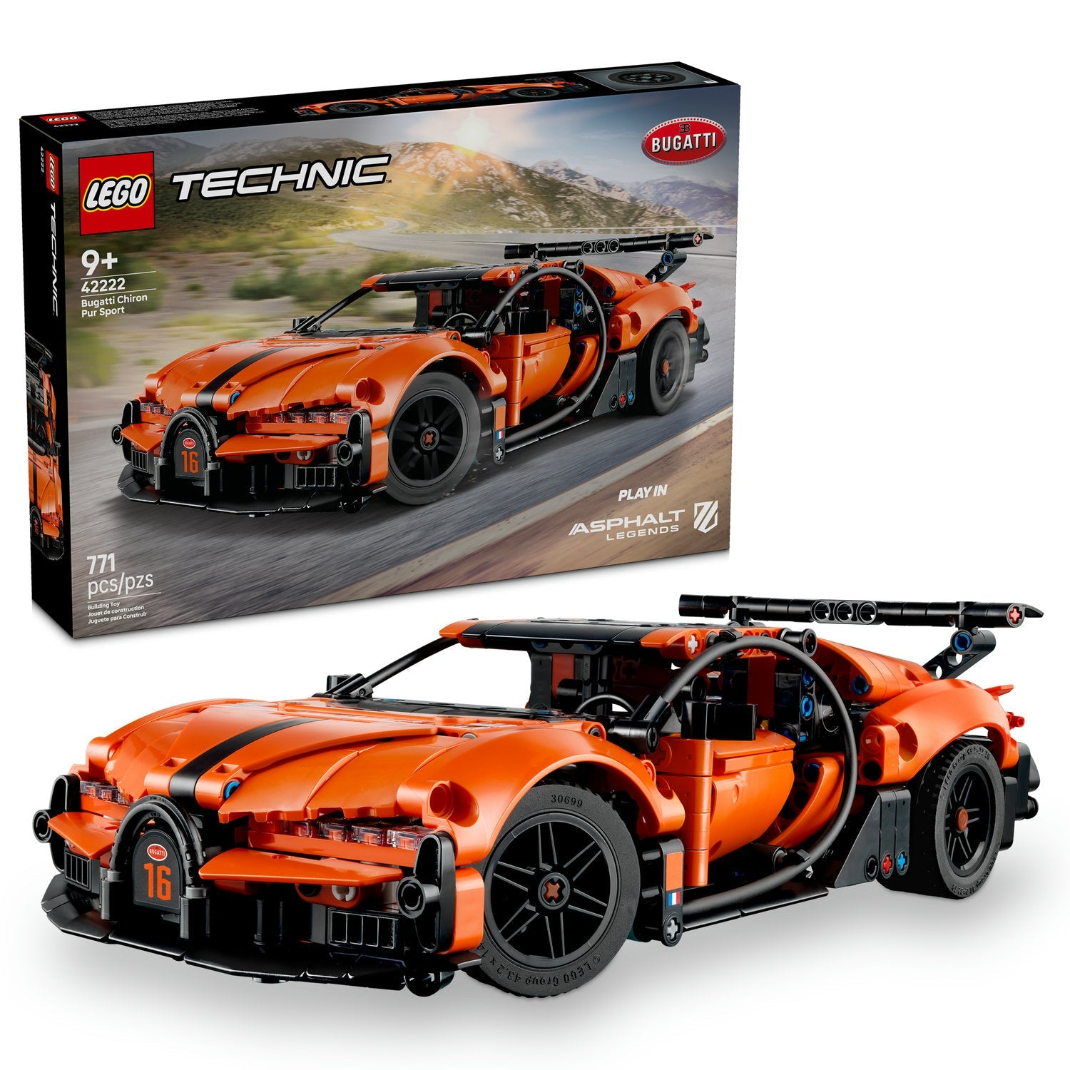 LEGO Technic - Bugatti Chiron Pur Sport Hypercar 42222