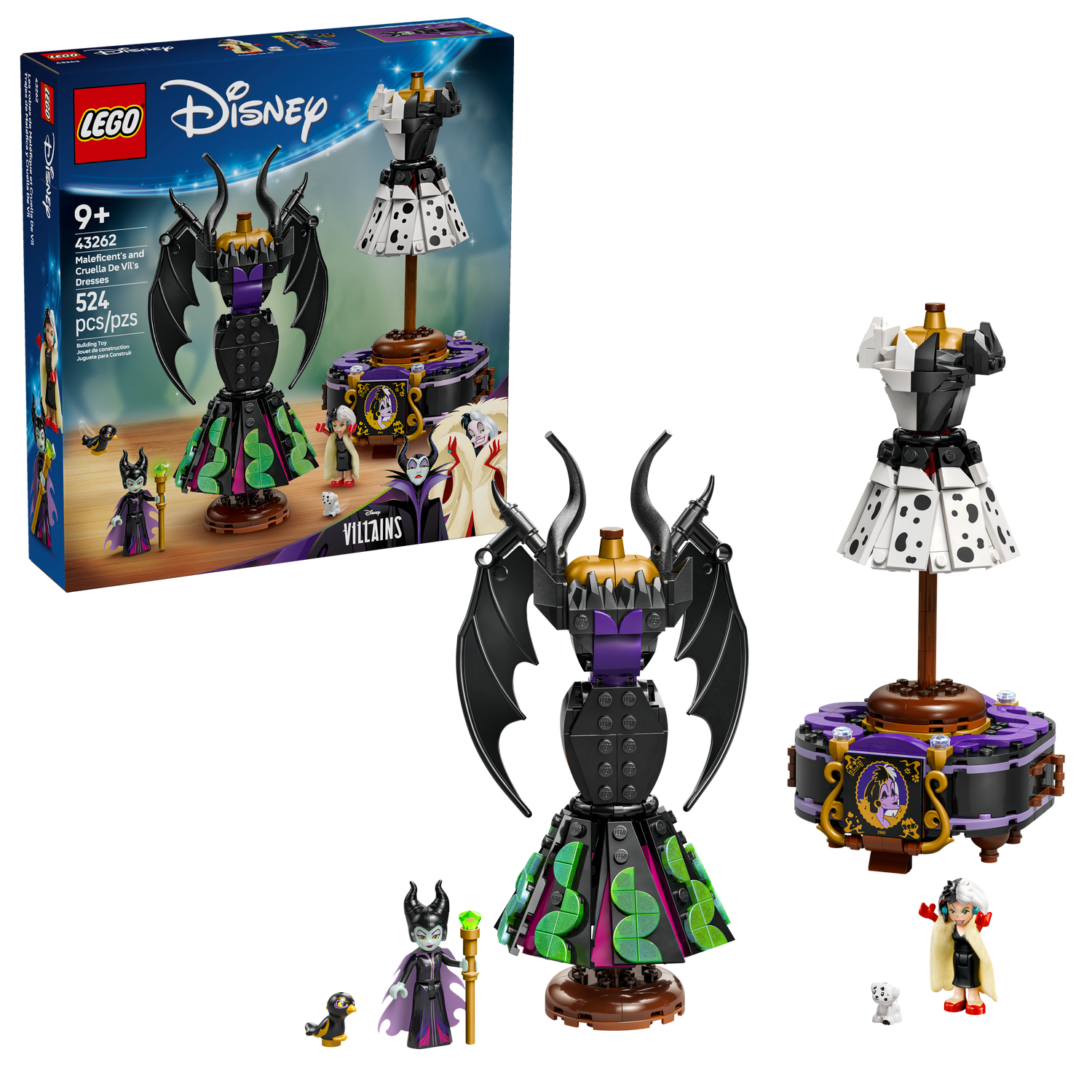 LEGO Disney - Maleficent's and Cruella De Vil's Dresses 43262