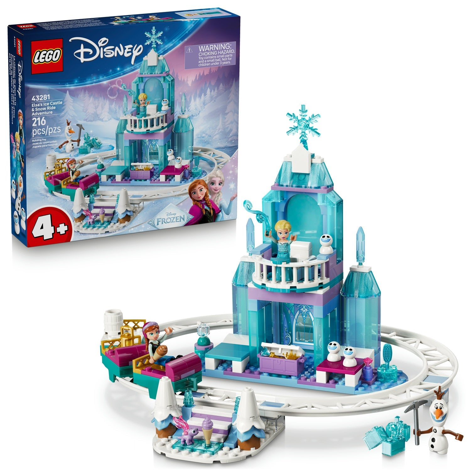 LEGO Disney - Elsa's Ice Castle & Snow Ride Adventure 43281
