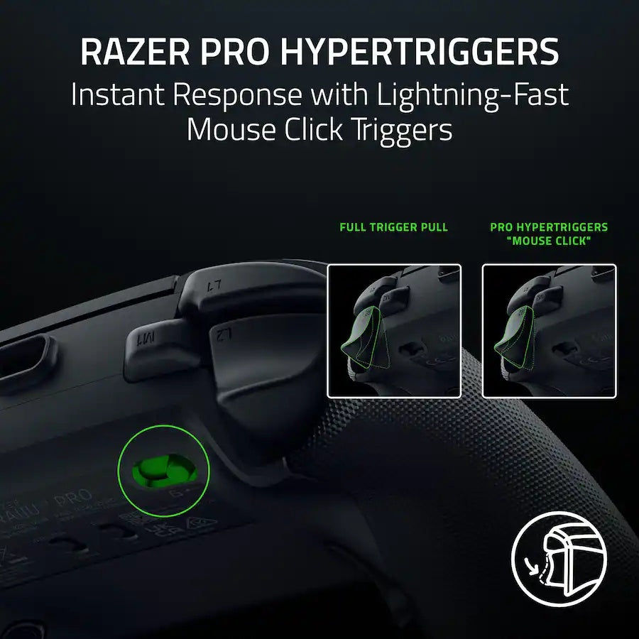 Razer Raiju V3 Pro - Black Wireless Gaming Controller (Razer Renewed)