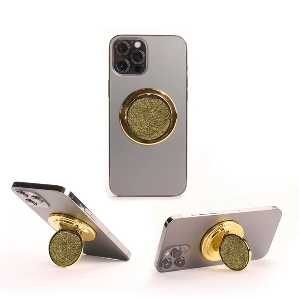 MagSafe Phone Grip Gold Sparkle - MAGHANDL O