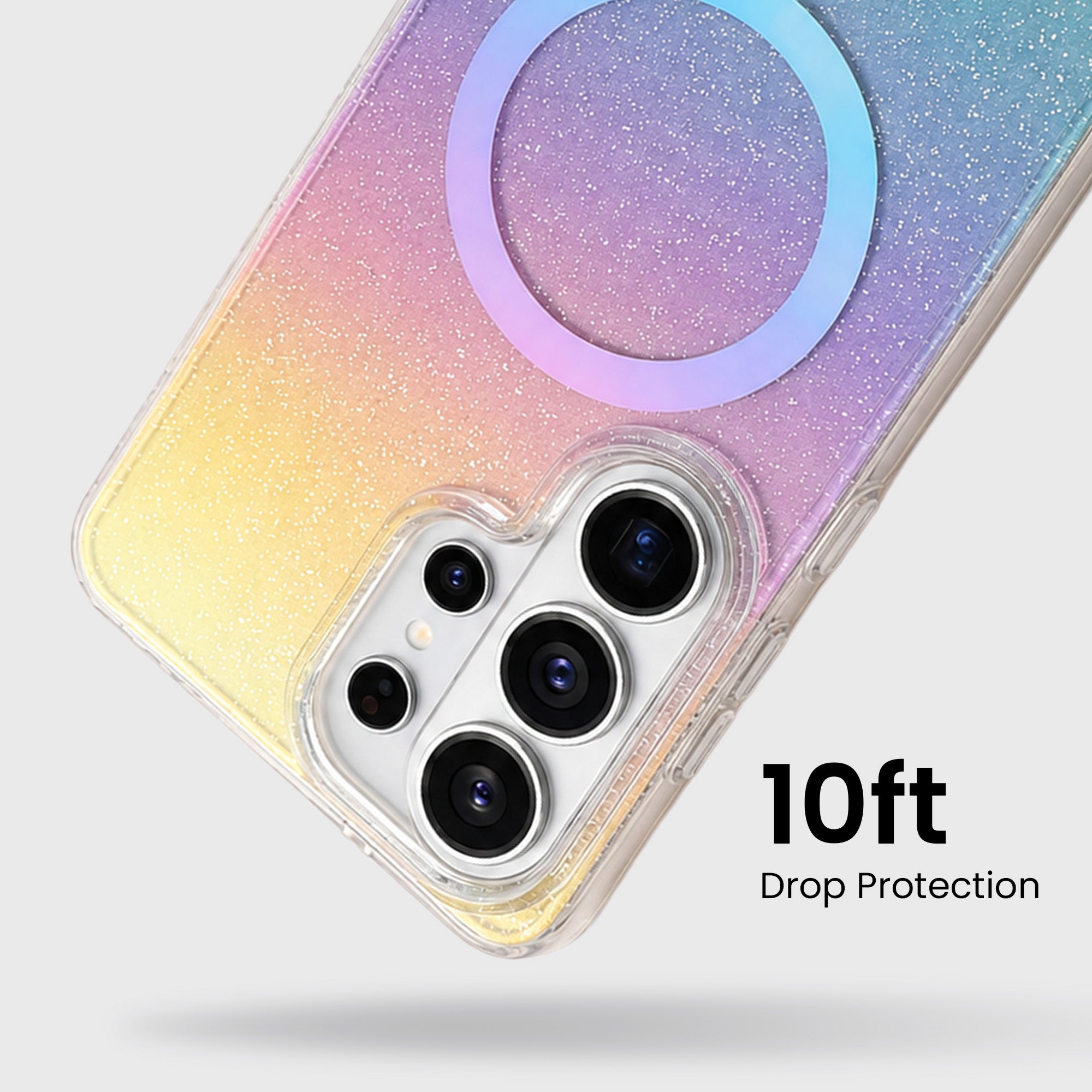 Caseco Protective Clear Iridescent Phone Case iPhone - Samsung Galaxy S26 Ultra