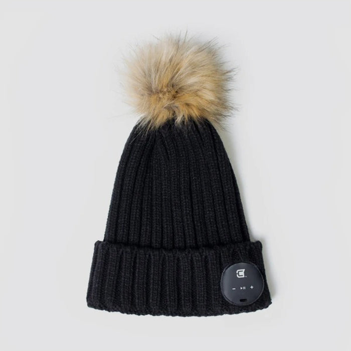 Blu-Toque Bluetooth Beanie - Faux Fur Pom