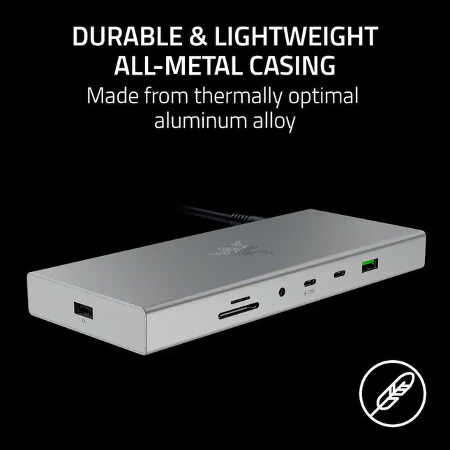 Razer USB 4 Dock Station with 14 Ports Mercury White (Brand New)