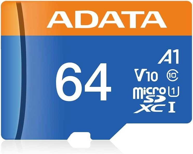 ADATA Premier 64GB MicroSDHC/SDXC UHS-I Class 10 V10 A1 Memory Card