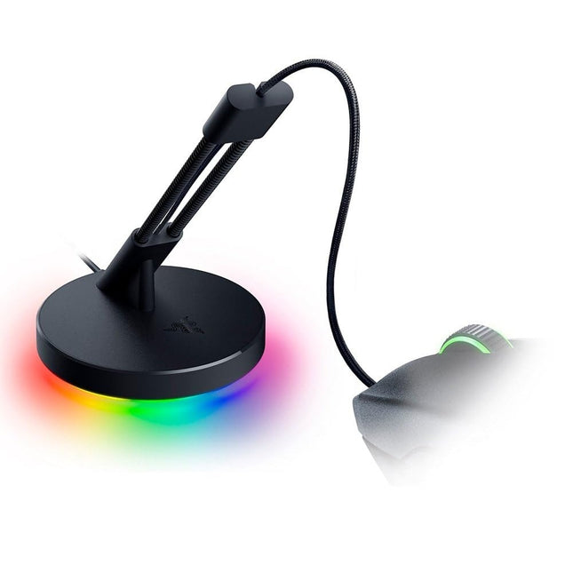 Razer Game On Bundle - Deathadder Essential Black Edition, Kraken X Lite, Mouse Bungee V3 Chroma (Razer Renewed)