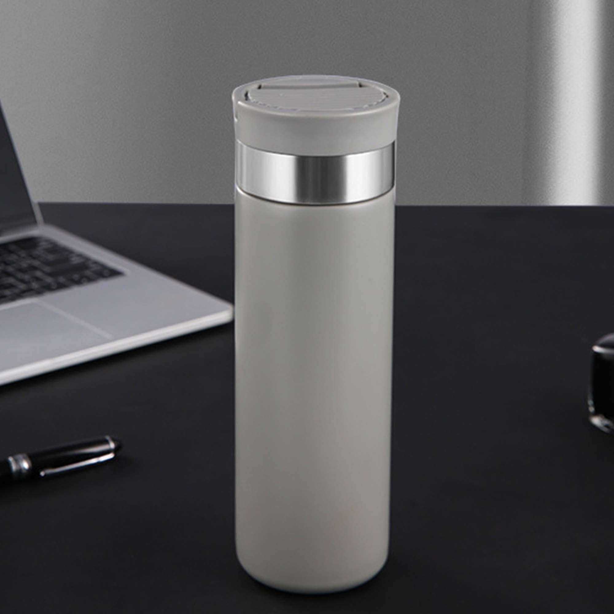 Thermos Water Bottle with Phone Stand and Mirror