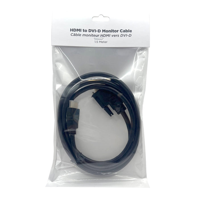 HDMI to DVI-D Monitor Cable - 1.5 Meter