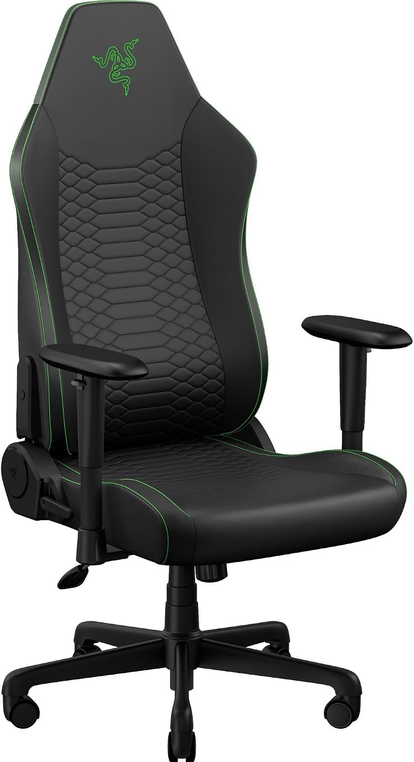 Razer Iskur V2 X Newgen Gaming Chair - Black/Green (Razer Renewed)