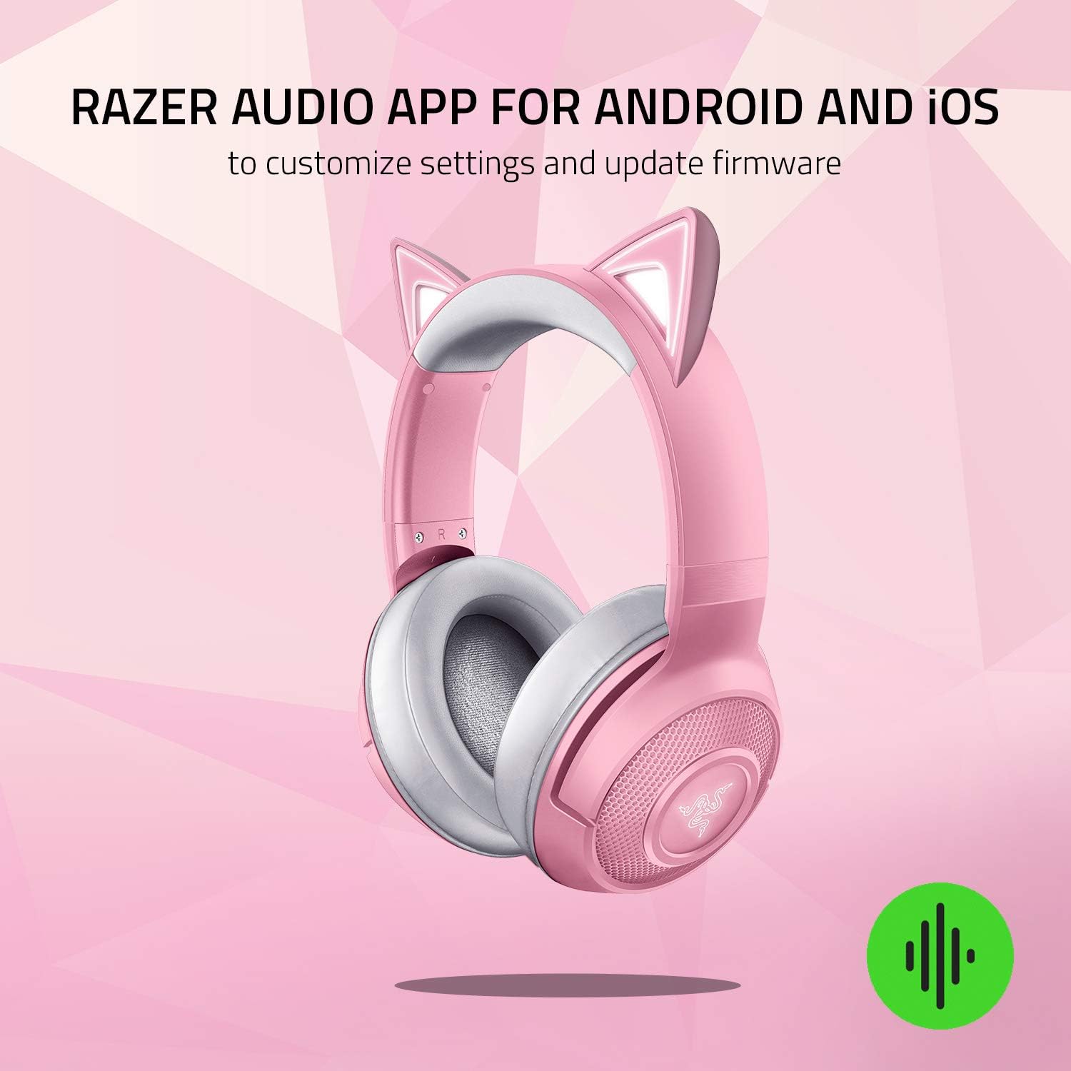 Kraken Kitty BT Headset - Quartz (Razer Renewed)