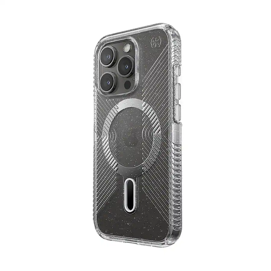 Speck iPhone 15 Pro Presidio Lux Glitter Grip MagSafe + ClickLock