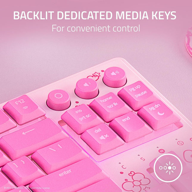 Ornata V3 Tenkeyless Keyboard - Hello Kitty - US Layout (Razer Renewed)