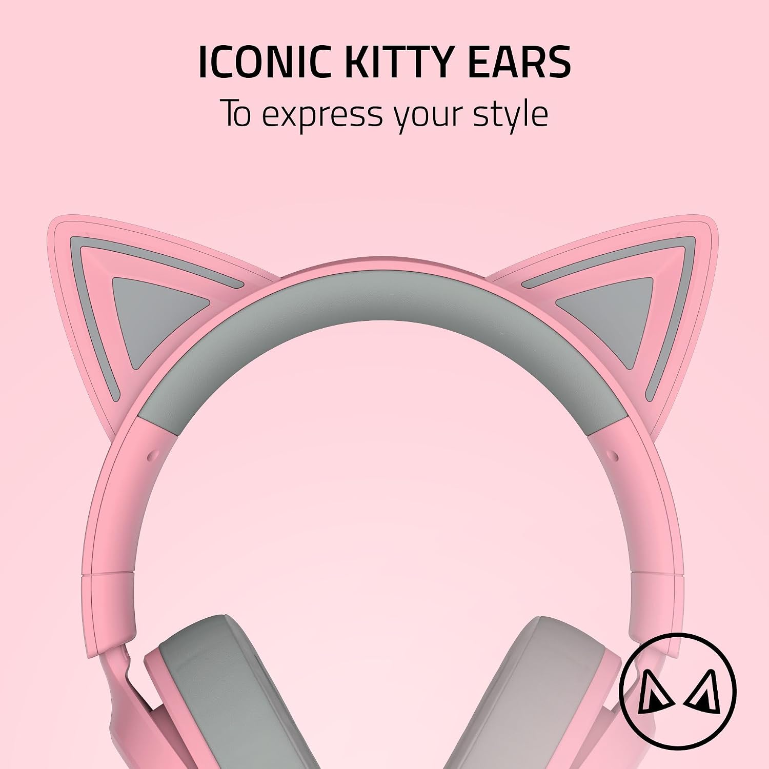 Kraken Kitty V3 X Headset - Quartz (Razer Renewed)