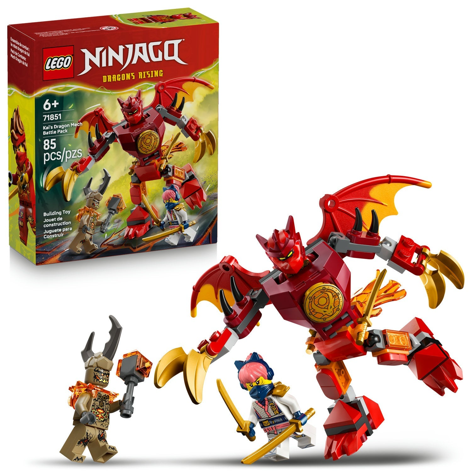 LEGO Ninjago - Kai's Dragon Mech Battle Pack 71851