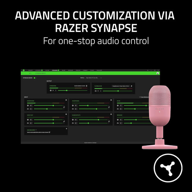 Razer Seiren V3 Mini Quartz  USB Microphone (Razer Renewed)
