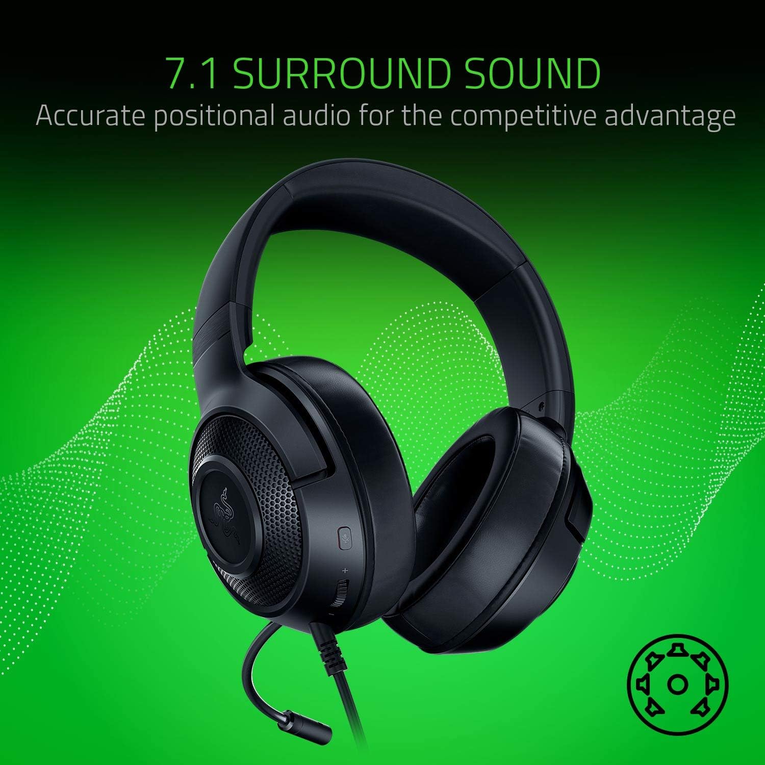 Kraken X Gaming Headset - Black (RENEWED)
