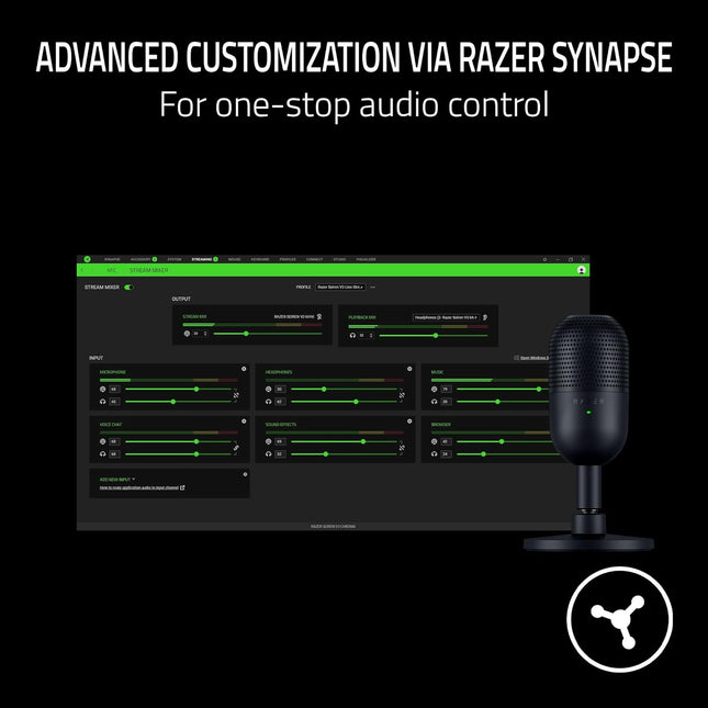 Razer Seiren V3 Mini USB Microphone (Razer Renewed)