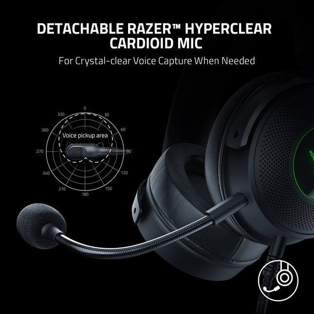 Razer Kraken V3 headphones (Razer Renewed)