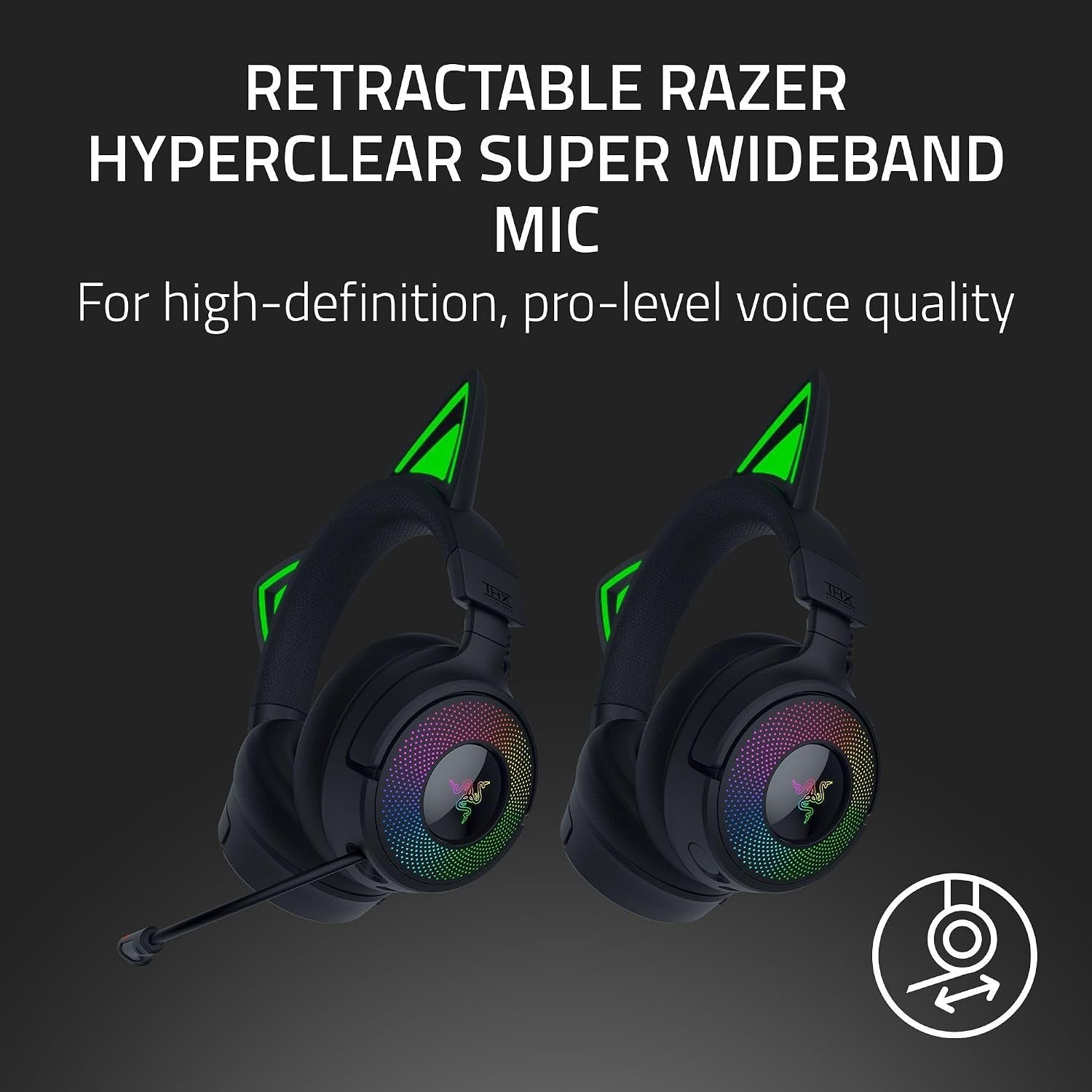 Razer Kraken Kitty V3 Pro Black (Brand New)
