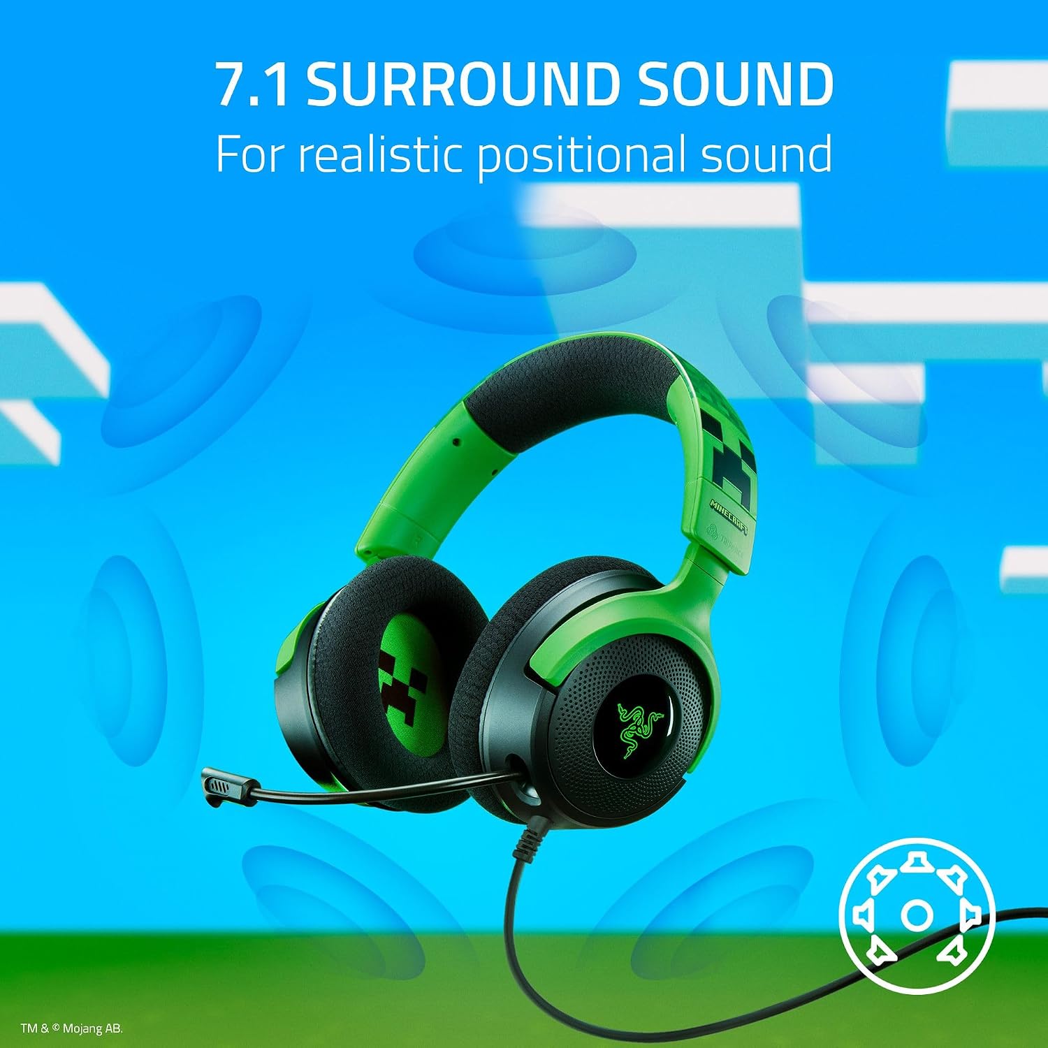 Kraken V4 X Headset - Minecraft (Razer Renewed)