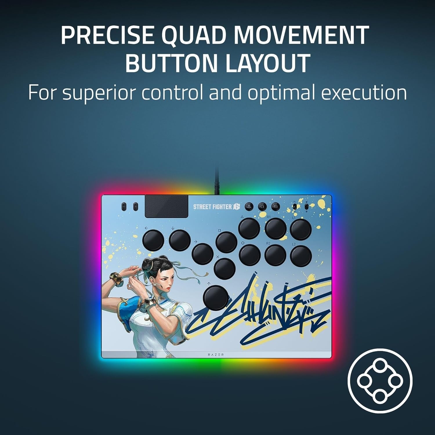 Razer Kitsune All-Button Optical Arcade SF6 Chun-Li Edition Controller (Brand New Sealed)