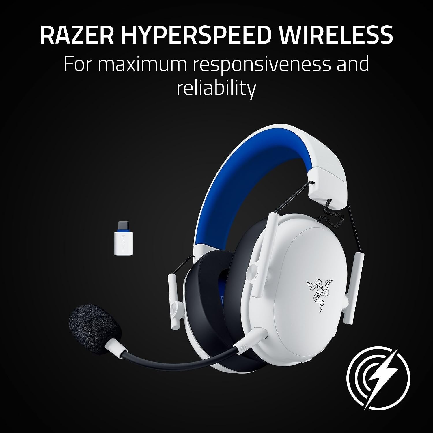 Razer BlackShark V3 X HyperSpeed Wireless Headset PS5 White Edition (Brand New)