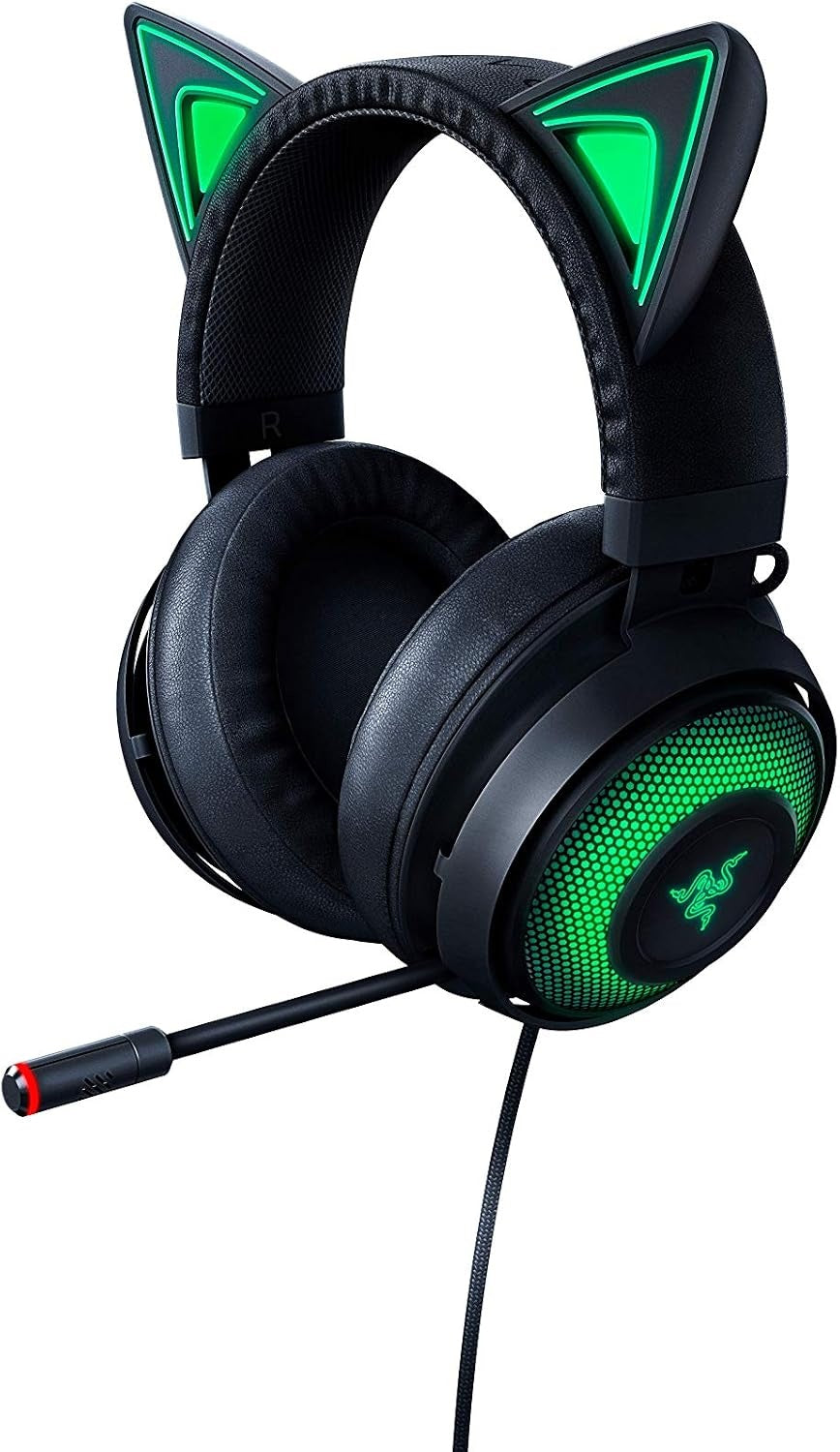 Razer Kraken Kitty Chroma USB Gaming Headset - Black (Razer Renewed)