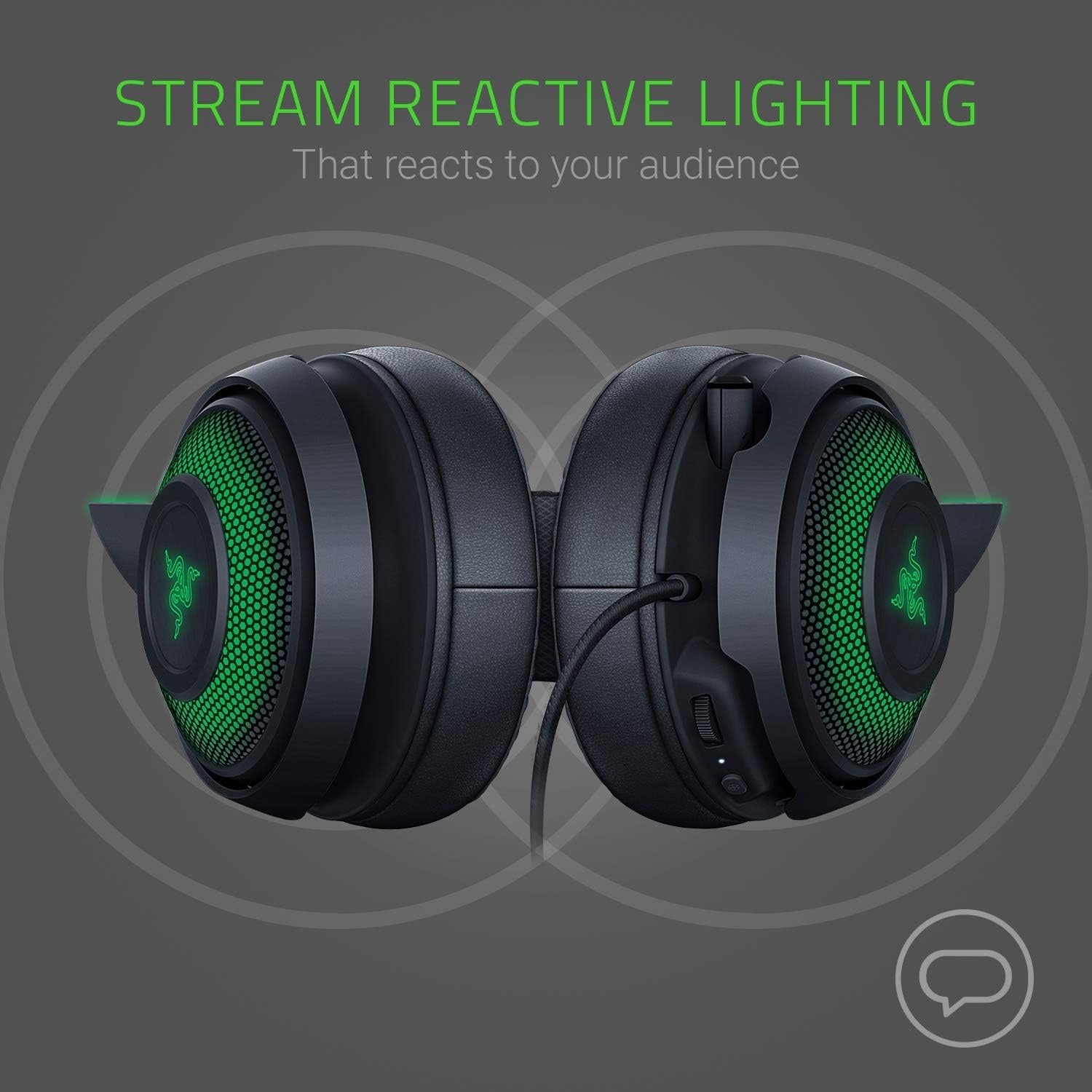 Razer Kraken Kitty Chroma USB Gaming Headset - Black (Razer Renewed)
