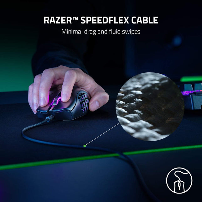 Razer Naga X - Wired MMO Gaming Mouse (Razer Renewed)