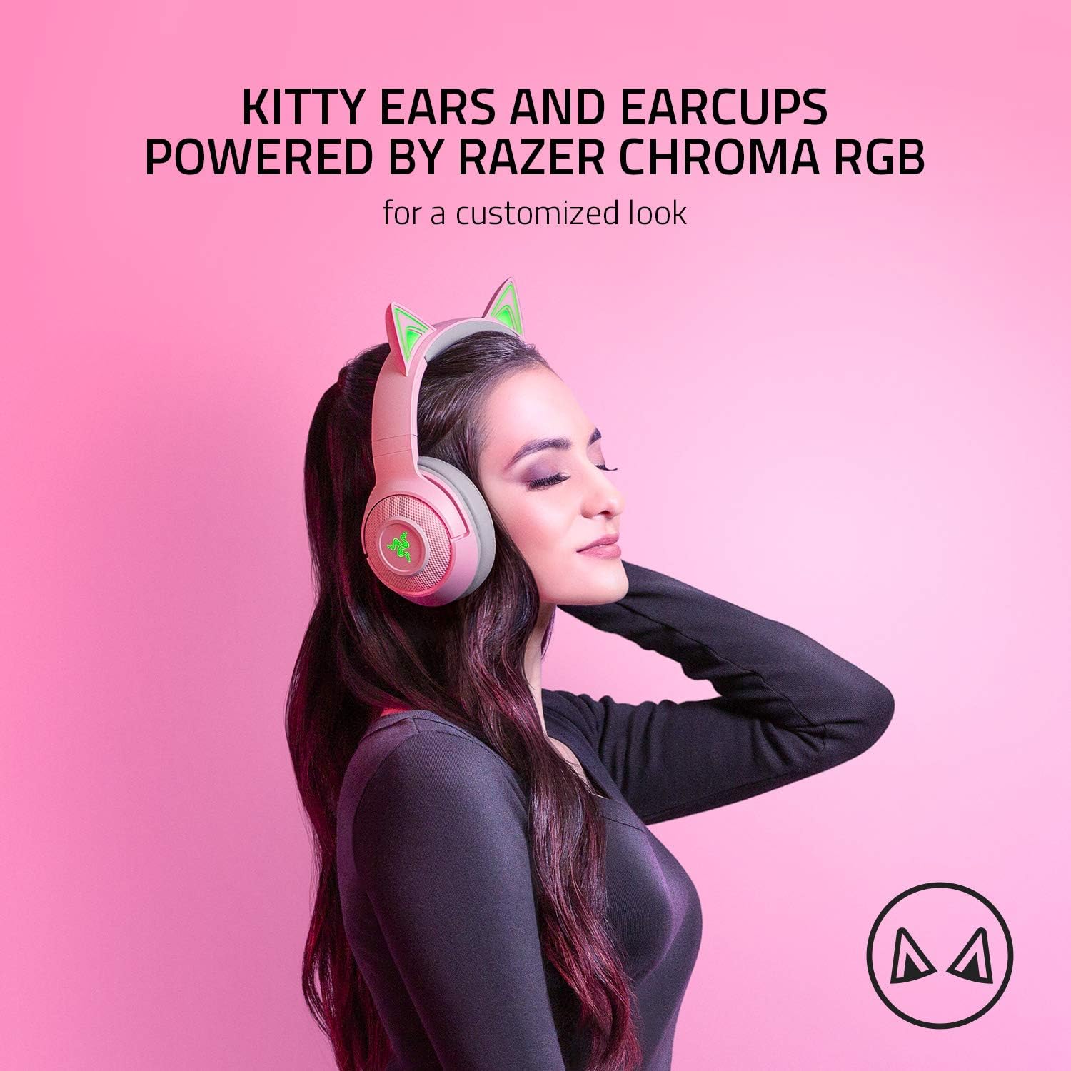Kraken Kitty BT Headset - Quartz (Razer Renewed)