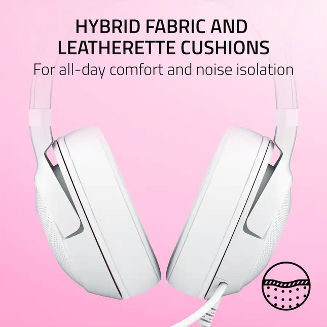 Razer Kraken Kitty V2 Wired Gaming Headset White (Razer Renewed)