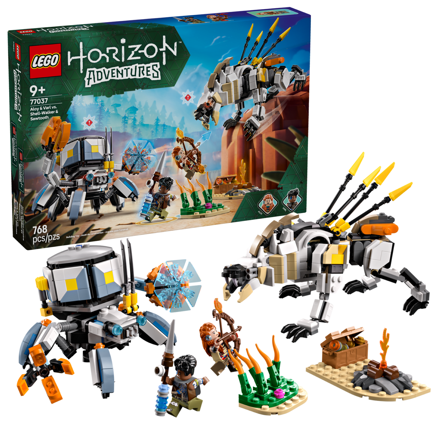 LEGO Horizon Adventures™ - Aloy & Varl vs. Shell-Walker & Sawtooth 77037