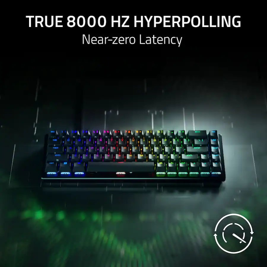 Razer Huntsman V3 8KHz Mini 65% Wired Hall Effect Magnetic Keyboard (Brand New)