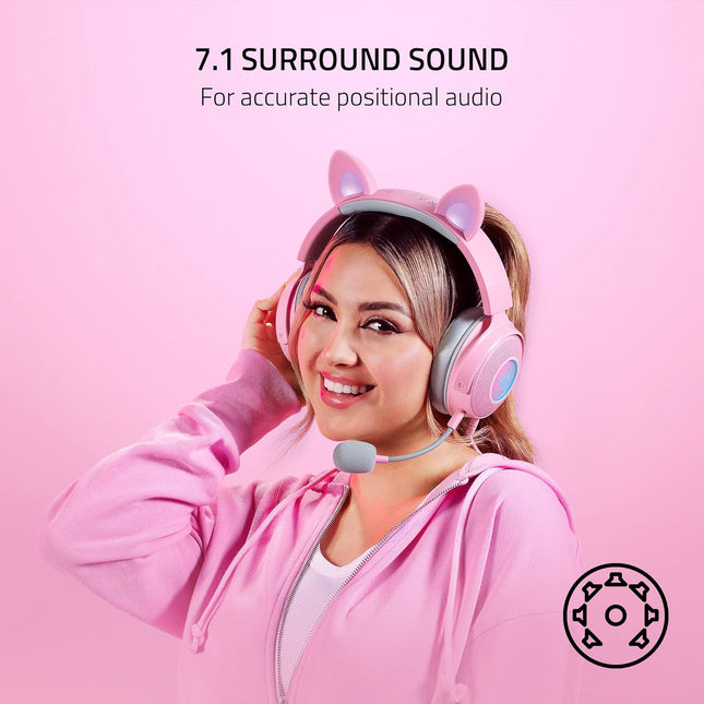 Razer Kraken Kitty V2 Pro Quartz (Razer Renewed)