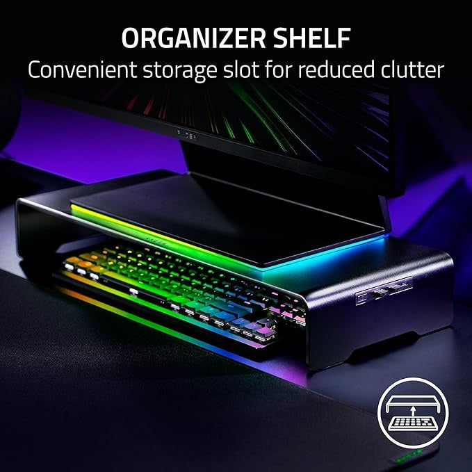 Razer Monitor Stand Chroma Aluminum with 4-Port USB-C Hub (Brand New Sealed)