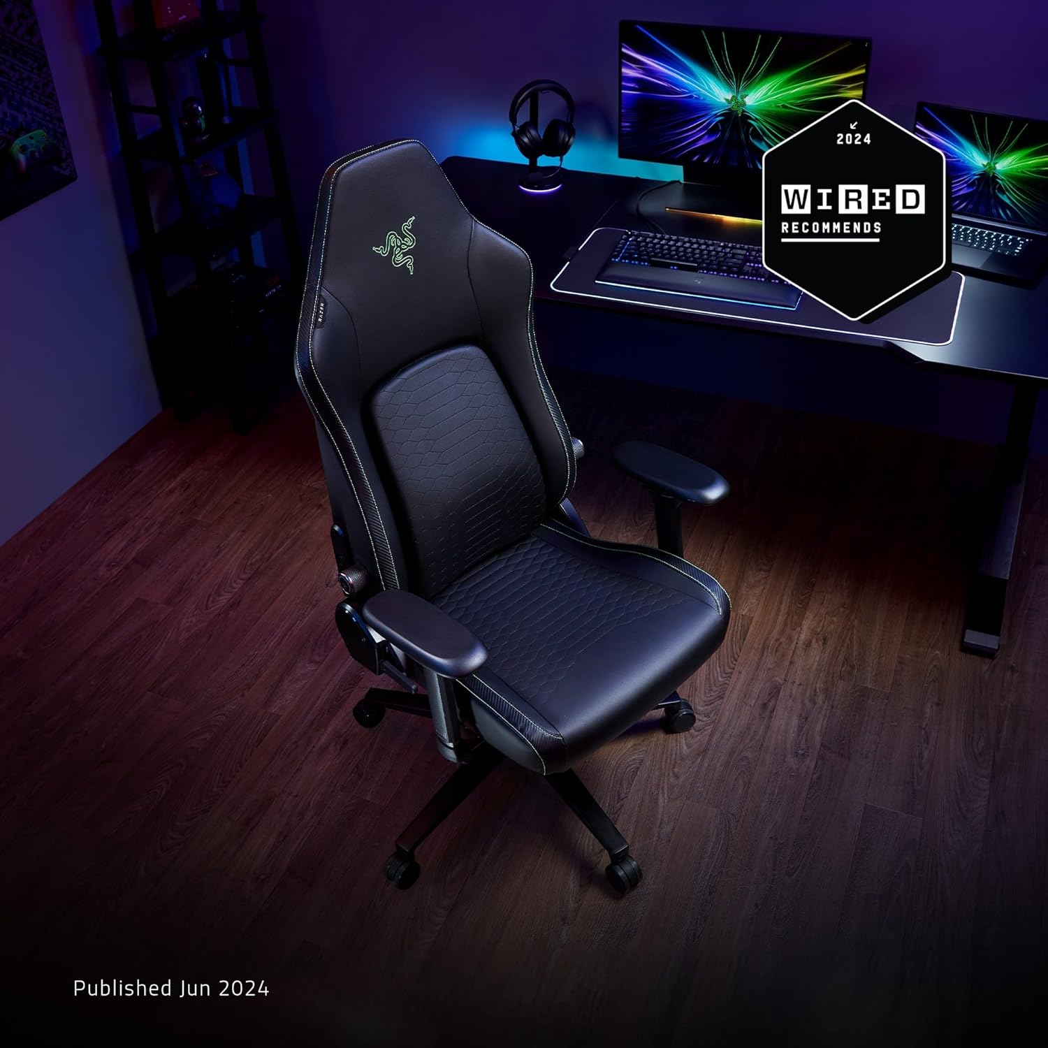 Razer Iskur V2 - Adaptive Lumbar Support Gaming Chair (Razer Renewed)