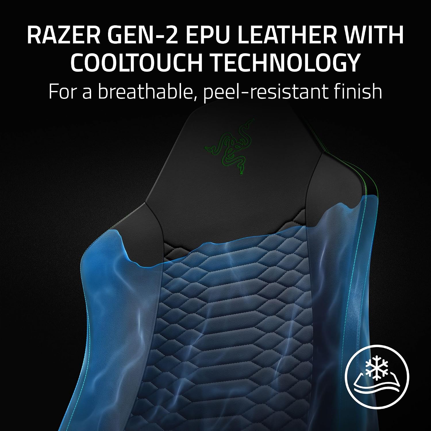 Razer Iskur V2 X Newgen Gaming Chair - Black/Green (Razer Renewed)